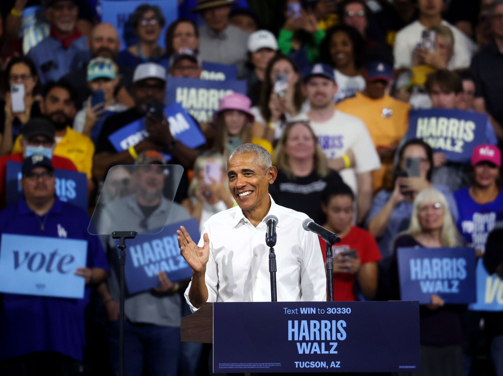 Former President Barack Obama in Tucson
